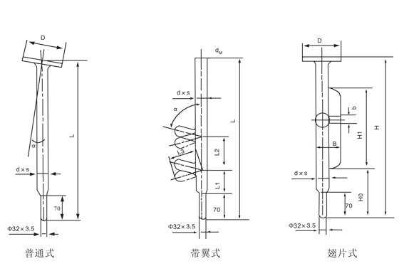 搪玻璃溫套管結構圖